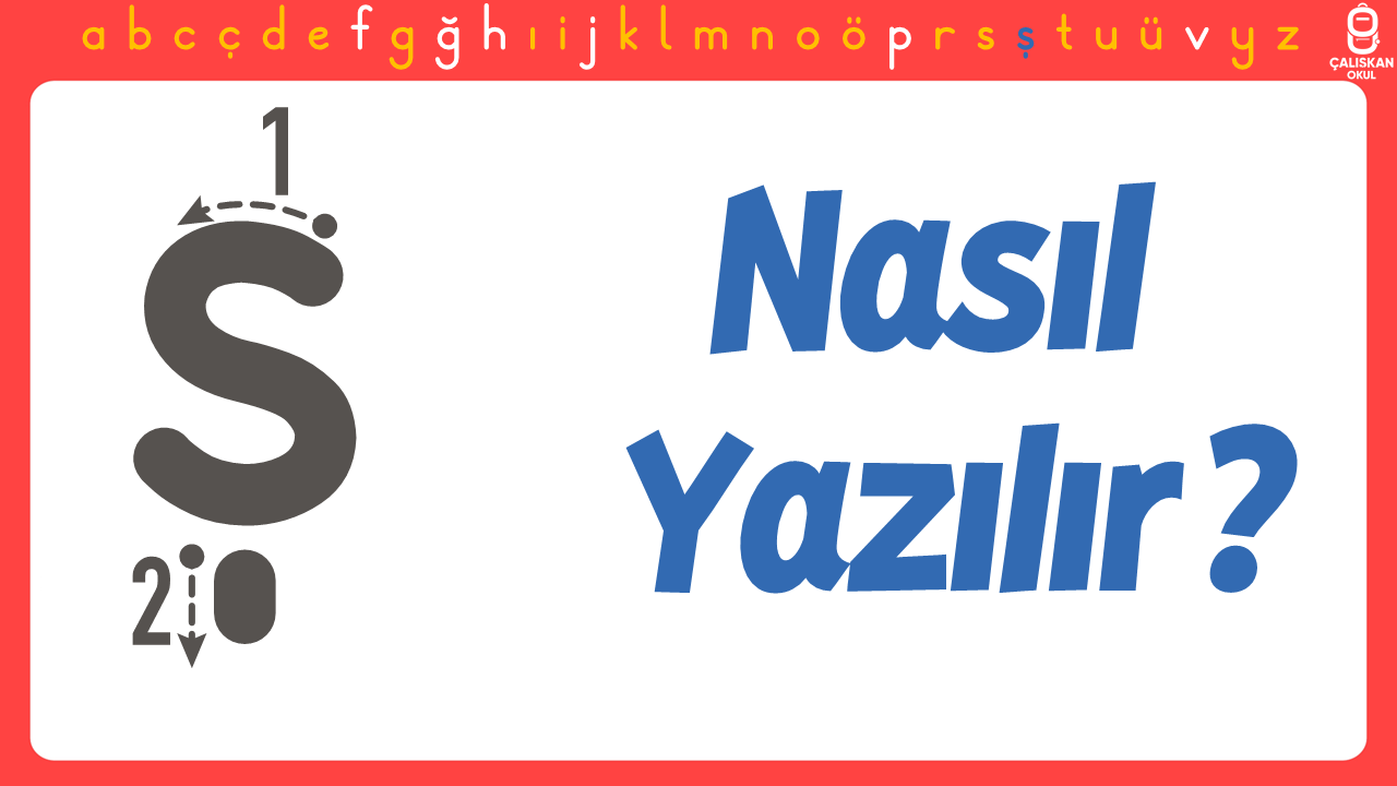 Küçük ş Harfi Nasıl Yazılır? (Yeni Müfredat)