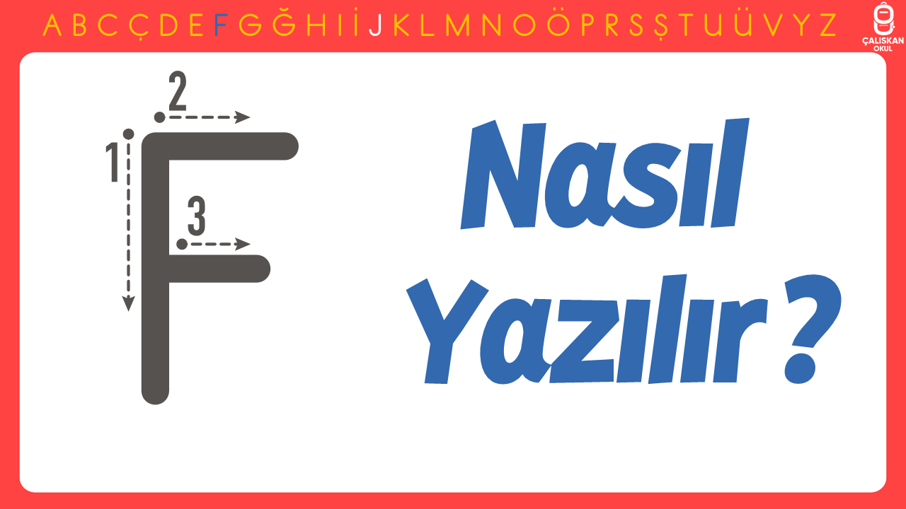 Büyük F Harfi Nasıl Yazılır? (Yeni Müfredat)