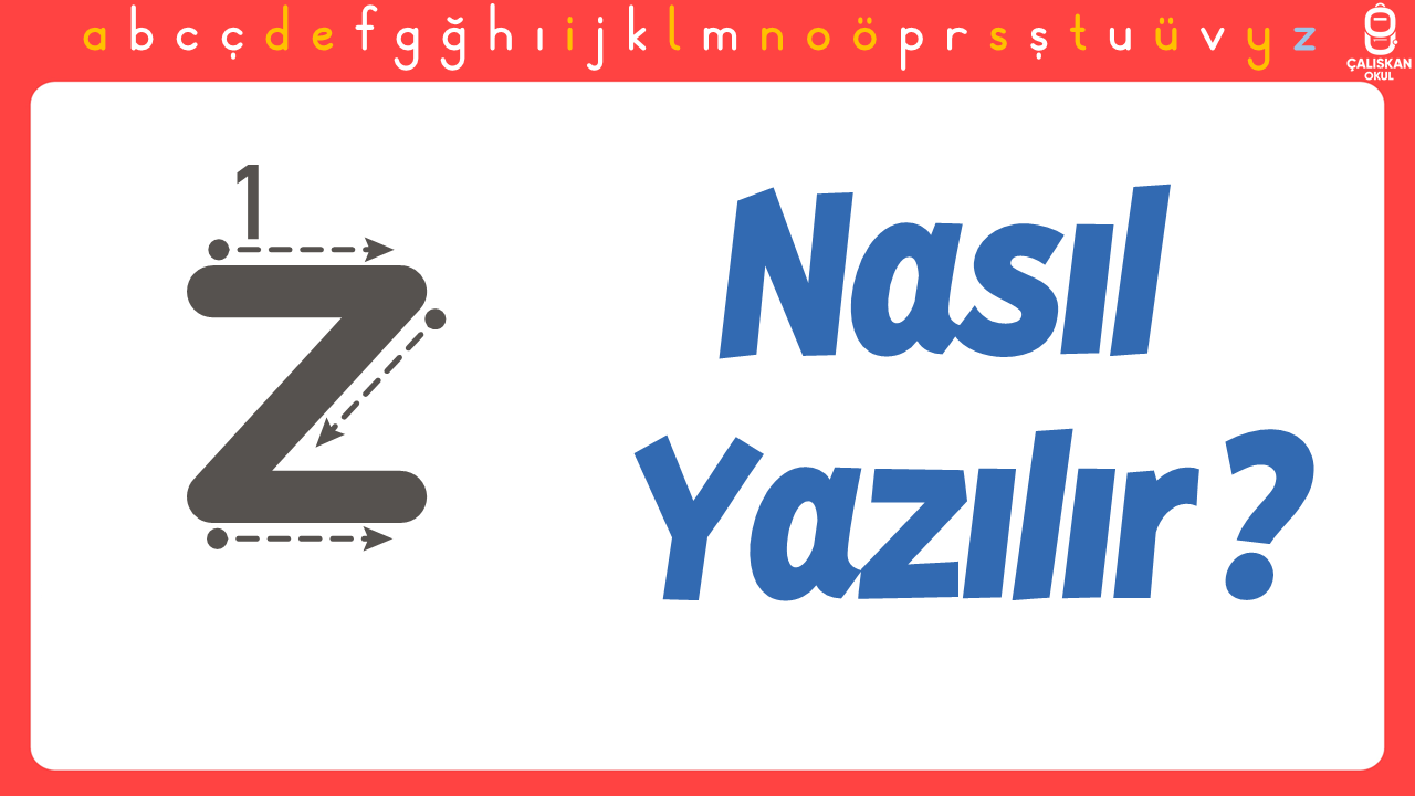 Küçük z Harfi Nasıl Yazılır? (Yeni Müfredat)