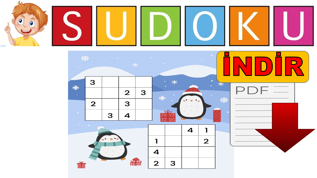 ÇOCUKLAR İÇİN SUDOKU BULMACA
