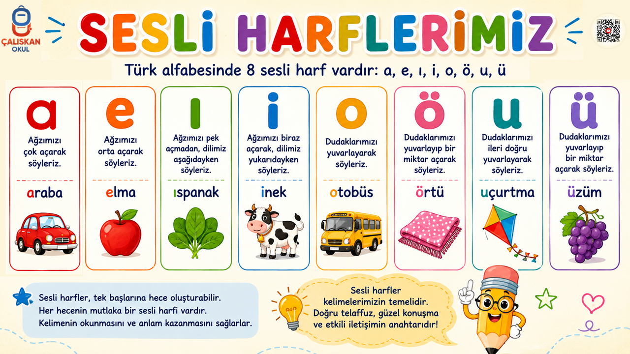 SESLİ HARFLERİMİZ