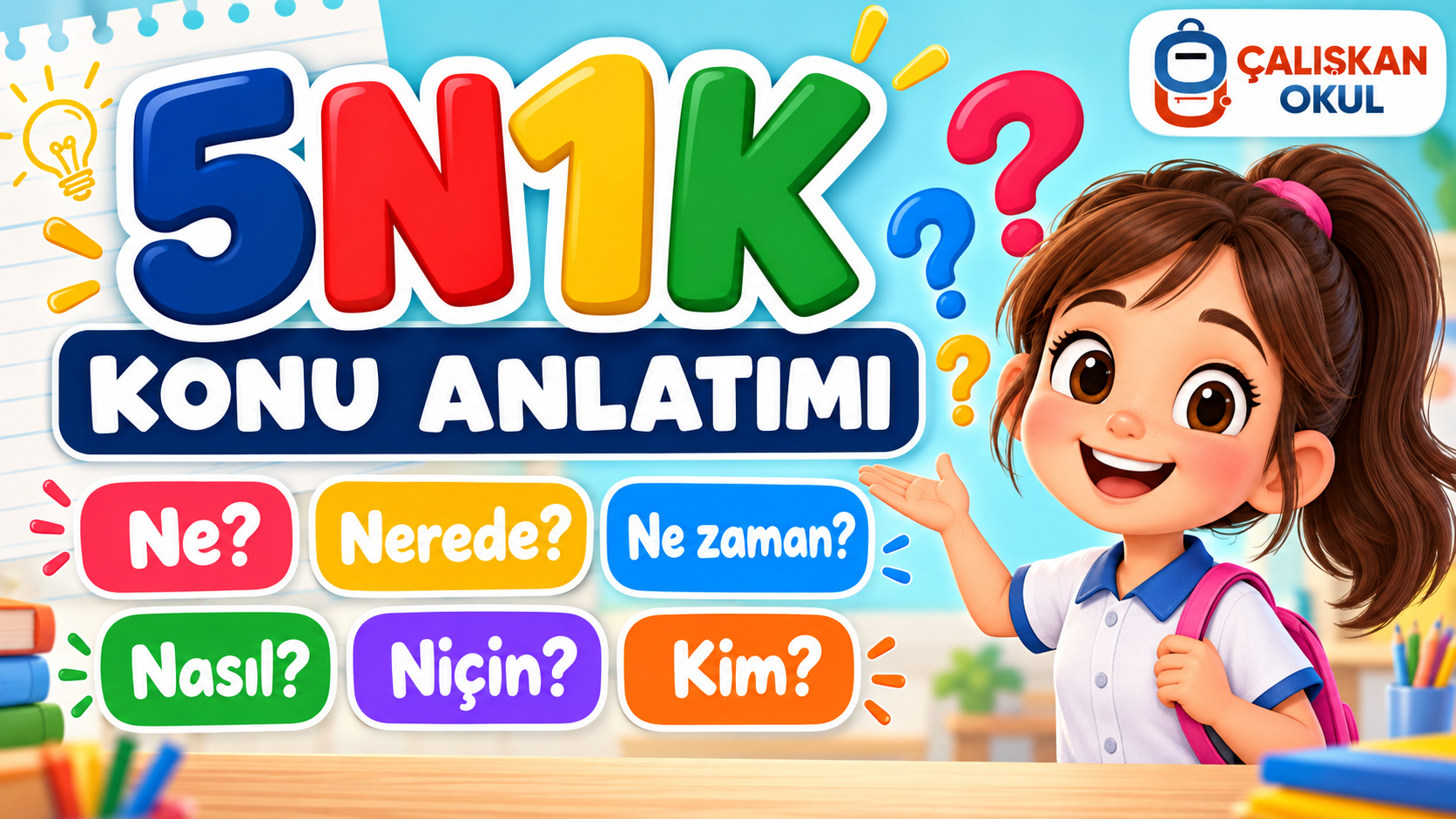5N1K Konu Anlatımı ve PDF Posteri